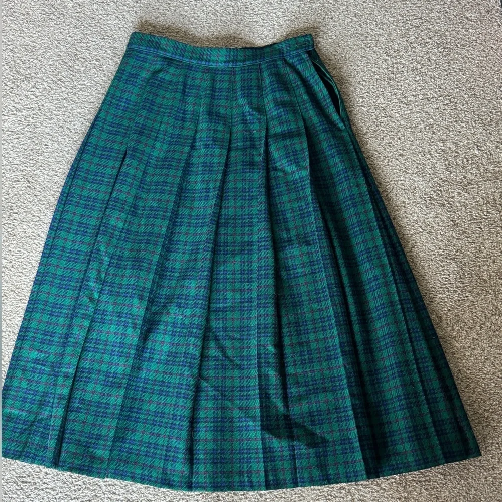 Vintage‎ 80s PENDLETON Wool Suit Blazer & Skirt Set
